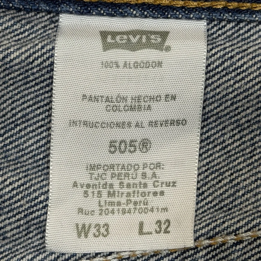 Vtg Levis 505 Jeans Mens Fits 32x31 Regular Fit Straight Leg Medium Wash Y2K